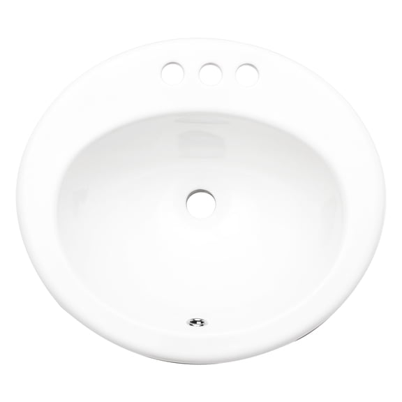 White Ceramic Oval Bathroom Sink Undermount 20"x18" - Modern, Sleek, Stain- For Different Spaces Elegant, Stain- Various Settings