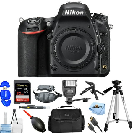 Nikon D750 DSLR Camera (Body Only, Black)!! PRO BUNDLE BRAND NEW!!