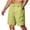 Yellow, variant on Xzbqbs Men's Polyester Cargo Shorts Drawstring Breathable Outdoor Summer Bottoms Solid Color Lightweight Athletic Utility Trousers with Pockets