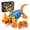 Orange Frilled Lizard, variant on Wall Climbing Remote Control Lizard Toy, Dual Mode Rechargeable RC Wall Crawler with 360° Rotation and LED Eyes for Kids Ages 3+