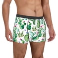 thumbnail image 4 of Salouo Cactus Plants1 Print Men's Boxer Briefs,Breathable Underwear Elastic Waistband Briefs for Men -Medium, 4 of 8