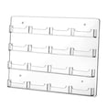 thumbnail image 1 of Porta tarjetas de presentación de acrílico para montaje en pared, almacenamiento de múltiples folletos, acrílico transparente 16 bolsillos, 1 of 9