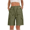 thumbnail image 3 of Zorckvet Womens Hiking Cargo Shorts Quick Dry Athletic Shorts for Women Golf Casual Summer Shorts with Pockets, 3 of 9