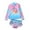 # B, variant on Popvcly 1-10T Kids Baby Girls 3D Mermaid Swimsuits Long Sleeve Rash Guard Set UPF 50+