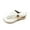 White, variant on Sandals for Women, Fashion Women Casual Round Head Comfy Slippers Beach Casual Slipsole Shoes