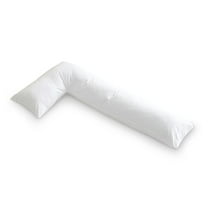 L Shaped Body Pillow - Down Full Body Pillow for Side , Pregnancy, Neck and Shoulder Support - Zippered Cover