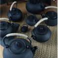 thumbnail image 2 of Mini Tea Pot, Cast Iron Tea Kettle Mini Tea Pot With Stainless Steel Infuser Teapot Base Lid Holder For Home, 2 of 5