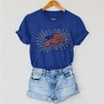thumbnail image 5 of VerPetridure Patriotic Shirts for Women American Flag Shirt 4th of July Short Sleeve Crew Neck Graphic Tee USA Star Stripes Tops, 5 of 6