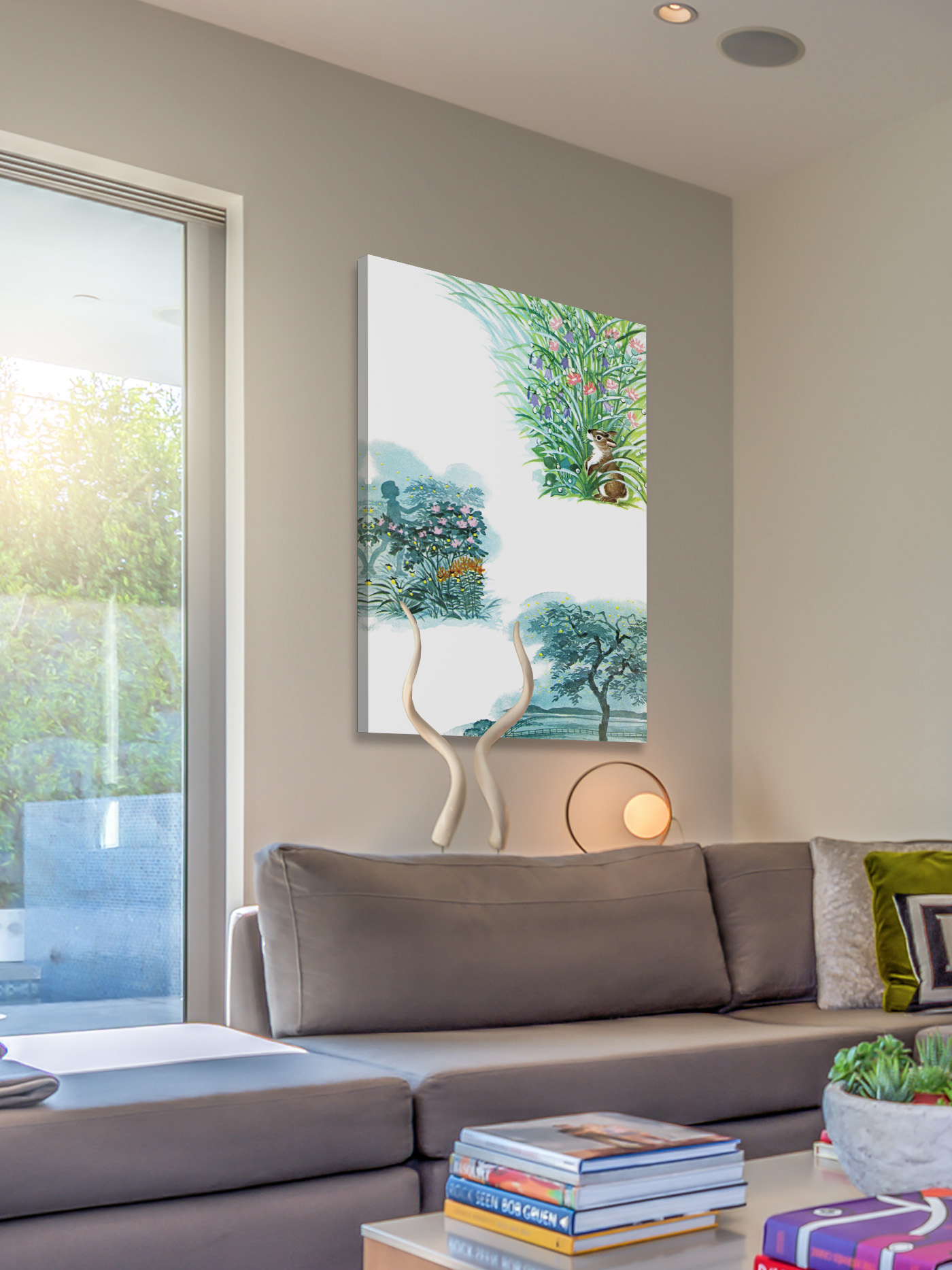 "Nature Secrets" Painting Print on Wrapped Canvas