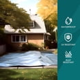 thumbnail image 5 of Heavy Duty Tarp 4 Pack,10Mil Thick Black/Silver Waterproof Tarp with Grommets and Reinforced Edges, All Purpose Finished Size Poly Tarps Cover for Firewood Roof Pool Boat, 5 of 6
