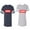 Men Navy / Women Heather, variant on King Queen Hip Hop Matching Couple Cotton Jerseys (Men Navy / Women Purple) (Men S / Women L)