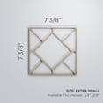 thumbnail image 3 of Ekena Millwork 7 3/8"W x 7 3/8"H x 1/4"T Extra Small Hudson Decorative Fretwork Wood Wall Panels, Birch, 3 of 18