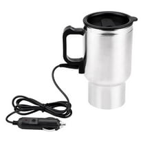 Travel Coffee Heated Mug 450Ml Car Based Heating Stainless Steel Cup Kettle 12V