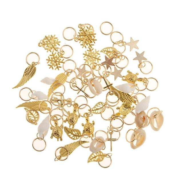 50pcs Leaf De Loops Accesorios De Diadema Zulema anillos de la trenza del pelo de las mujeres a granel