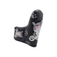 thumbnail image 4 of Cubierta de la cabeza del palo de golf shamjiam PU Golf Mallet Putter Head Cover Negro en forma de L, 4 of 9