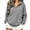 Gray, variant on Half Zip Hoodies for Women - Oversize Long Sleeve Hooded Sweatshirt - Fall Loose Casual Pullover Tops Daily Wear