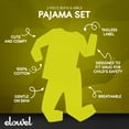 thumbnail image 3 of Elowel Pajama Set for Women and Men 2 Pack 100% Cotton Adult PJs Yellow Size L, 3 of 7