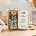 thumbnail image 4 of Emotional Support Glass Angel Pocket Hug Gift, Mini Glass Keepsake with Encouragement Card, Recycled Angel Desk Decor, Spiritual Sympathy Comfort Gift for Friends Family Stress Relief, 4 of 7