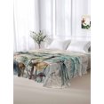 thumbnail image 6 of Summer Palm Trees Flat Sheets Only Queen Size, Soft Breathable Bed Top Sheets for Mattress, Vintage Botanical Tropical Leaves Luxury Bedding Flat Sheets for Home Hotel Bedroom Bed Protection, 6 of 9