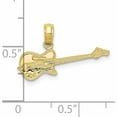 thumbnail image 2 of 10K Yellow Gold Electric Guitar Pendant (9 X 20) Made In Peru -Jewelry By Sweet Pea, 2 of 5