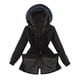 thumbnail image 1 of Abrigo de moda casual chaqueta de algodón chaqueta con capucha de longitud media a larga chaqueta de algodón de pelo de cordero de invierno para mujer, 1 of 6