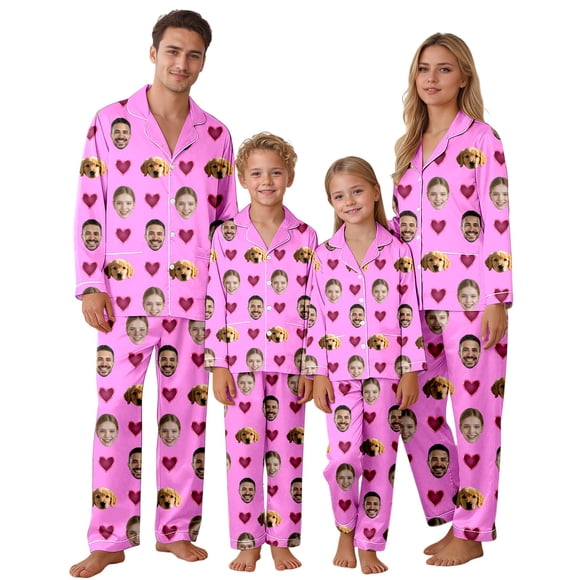 FamilyMatching Pajama Set For Kids and Family Cozy Sleepwear For All Seasons Ideal For Home Nights And Sleepovers