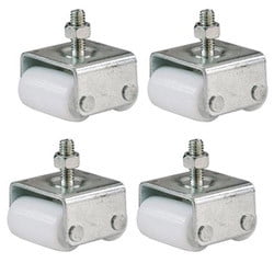 4pcs Set 9441 7/8-Inch Threaded Stem 5/16" - 18 Appliance Caster, Dual Wheels