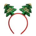 thumbnail image 2 of Horivan 1 Counts Christmas Hair Accessories Headband Festive Glitter Bows for Holiday Parties Women's Christmas Photo Props Long Lasting Plastic Hairband for Seasonal Celebrations, 2 of 6