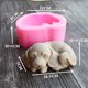 thumbnail image 4 of Moldes para velas de silicona para perros 3D, moldes para jabón para cachorros, moldes para hornear pasteles de chocolate, moldes para pasteles y perros (1 unidad), 4 of 5