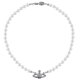 thumbnail image 1 of Pearl Necklace Saturn Crystal Rhinestone Necklace Imitation Pearl Choker Necklace Saturn Pearl Necklace, 1 of 1