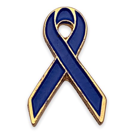 Blue Ribbon Lapel Pin