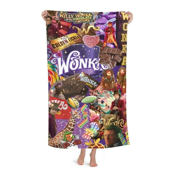 Wonka Beach Towel Quick Dry Super Absorbent Pool Towel 30"x60" Birthday Gift