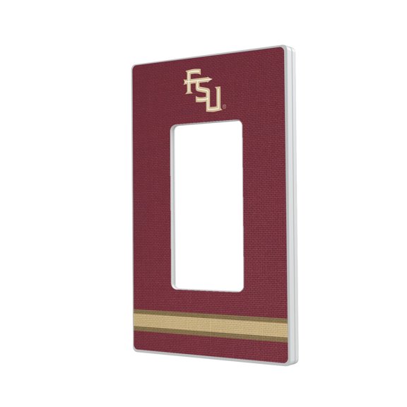 Florida State Seminoles Stripe Design Single Rocker Lightswitch Plate