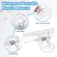 thumbnail image 3 of Uxcell 24 Pcs Clip de Bulldog de Plástico Hinge, Claro, 1.22" x 1.14", 3 of 5
