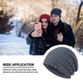thumbnail image 3 of Sinhoon Hat for Men Winter Warm Hats Knit Slouchy Thick Skull Cap, 3 of 9