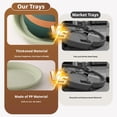 thumbnail image 6 of 6 Inch Plant Saucer, Thickened Round Plastic Plant Trays for Indoor & Outdoor Pots - Sturdy Round Flower Pot Drip Tray & Water Catcher - Plants Pot Trays for Garden & Home Decor, 6 of 6