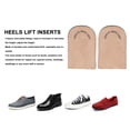 thumbnail image 2 of Height Increase Shoes Insoles, Heels Lift Inserts  Brown EVA 3 Layer Comfortable  For Heel Pain, 2 of 7
