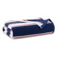 thumbnail image 3 of Aston & Arden Luxury Beach Towel, Oversized 35x70 in., Ultra Soft and Plush, Thick 600 GSM, Navy and Red Pinstripes, 3 of 5