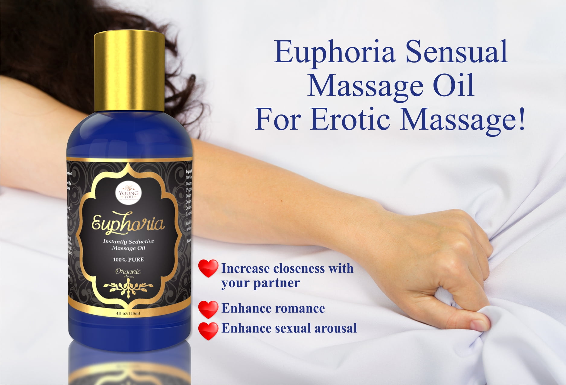 Youngyou Organix Sensual Massage Oil For Erotic Couples Massage 