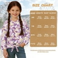 thumbnail image 7 of Xixirimido Camouflage Pink Printed Girls Casual T-Shirt Crew Neck Tunic Tops Long Sleeve Loose Fit Soft Blouse Tie-hem Tees for Fall Winter, Size 9-10, 7 of 7