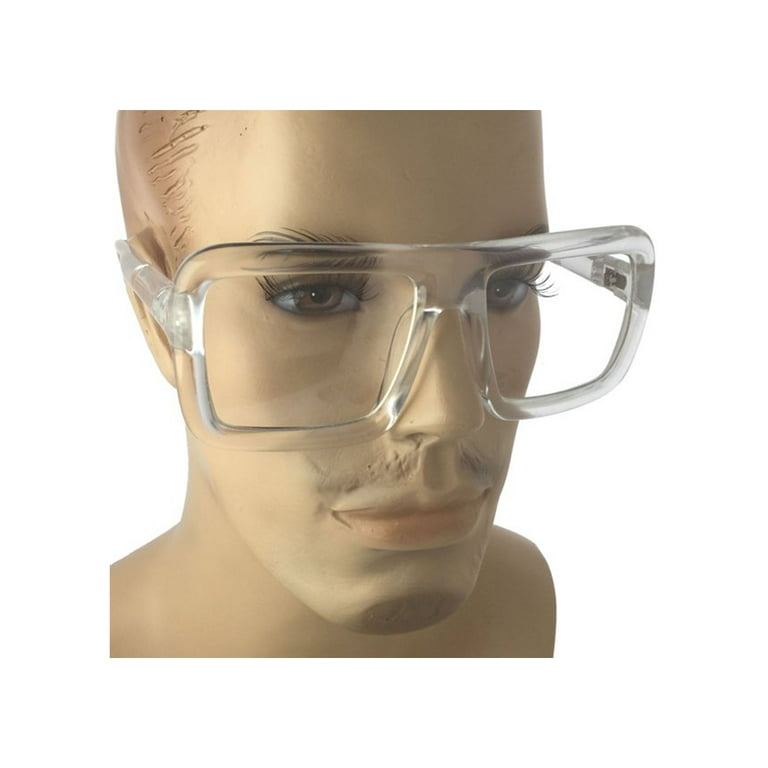 Grinder punch mens bold frame large thick retro sale nerd bold big oversized square clear lens glasses