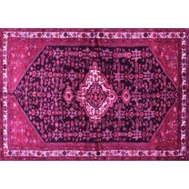 Ahgly Company Indoor Rectangle Persian Pink Traditional Area Rugs, 5' x 7'