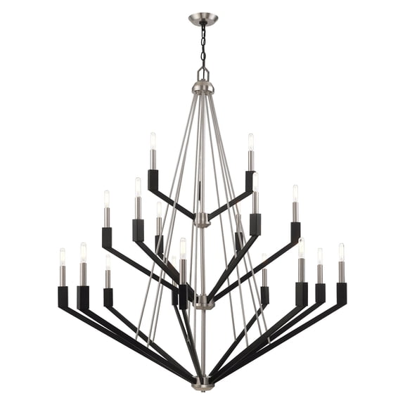 51169-91 Livex Lighting Beckett - 18 Light Foyer Chandelier