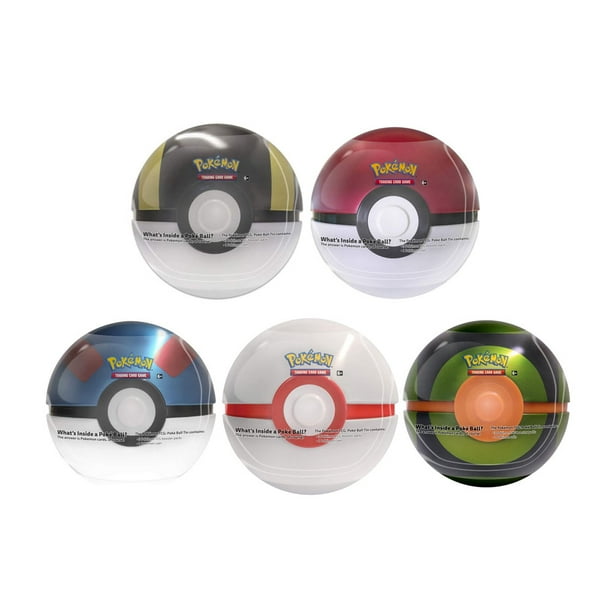 Pokemon Summer Collectors Poke Ball Tins Set Of 5 Poke Ball Tins Dusk Ultra Great 2 Walmart Com