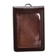 thumbnail image 4 of Funda para tarjetas con porta credencial, suave, reutilizable, con ventana transparente, tipo vertical Café, 4 of 9