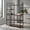 Brown, variant on Barara King 5-Tier Bakers Rack with Power Outlets and 10 S-Shaped Hooks-Black