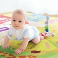 thumbnail image 3 of Noahas Kids Play Rug Alphabet Educational Area Rug, Soft Animal Learning Area Rug for Kids Room Bedroom Playroom, Green and Yellow, 5x7 Feet, 3 of 8