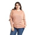 thumbnail image 1 of Blusa con manga kimino Roman Fashion /Tallas Extras, 1041 (Cafe) cafe 42, 1 of 6