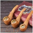 WOVTE Tobacco Pipe, Wooden Smoking Pipe Beginner Pipe Classic Shape