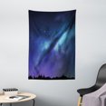thumbnail image 1 of Night Tapestry, Milky Way Inspired Nebula Cluster Galaxy Fantastic Cosmos Constellation, Wall Hanging for Bedroom Living Room Dorm Decor, 40W X 60L Inches, Aqua Dark Blue Black, by Ambesonne, 1 of 2
